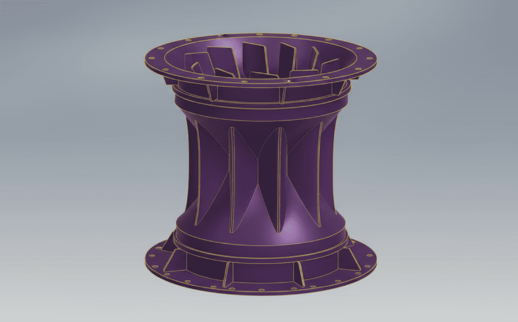 High Definition CAD Diffuser for Blower fan citiusKBE